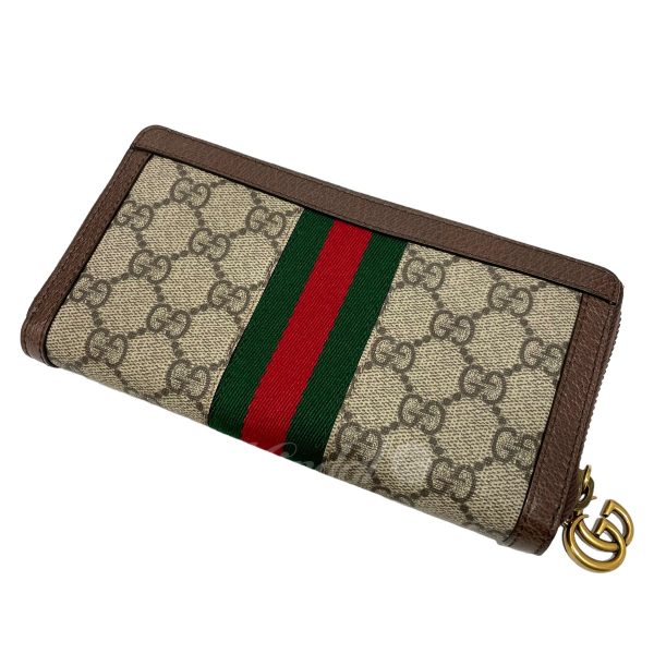 8078000144132 2 GUCCI Offdia GG Supreme Wallet Beige