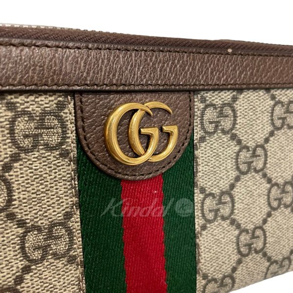 8078000144132 8 GUCCI Offdia GG Supreme Wallet Beige