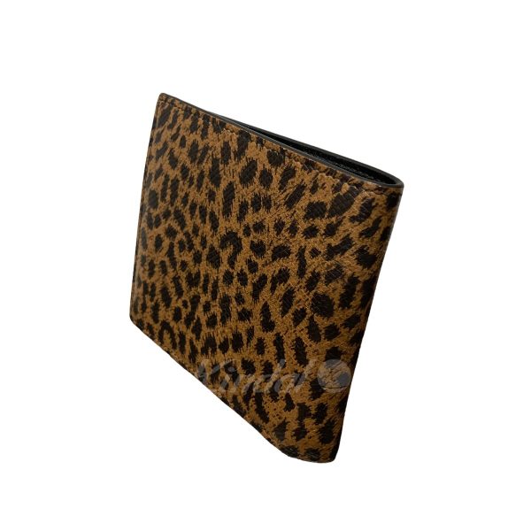 8078000253544 2 CELINE FBN8159 Leopard Wallet Beige Black