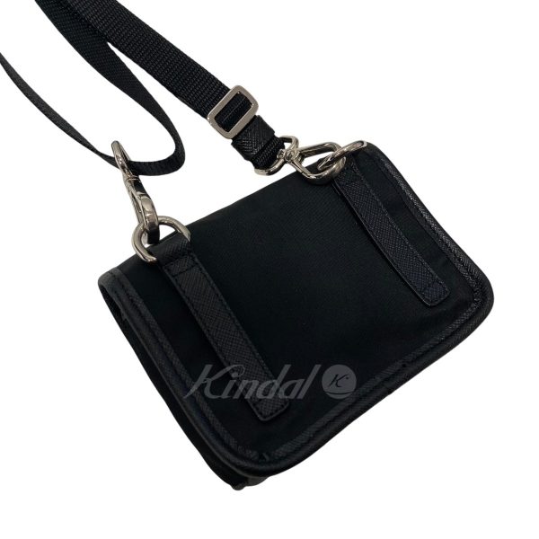 8078000300415 10 PRADA Saffiano Mini Pouch Black Mini Bag