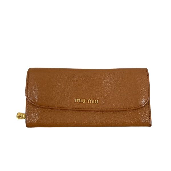 8079000372662 1 miu miu long wallet camel