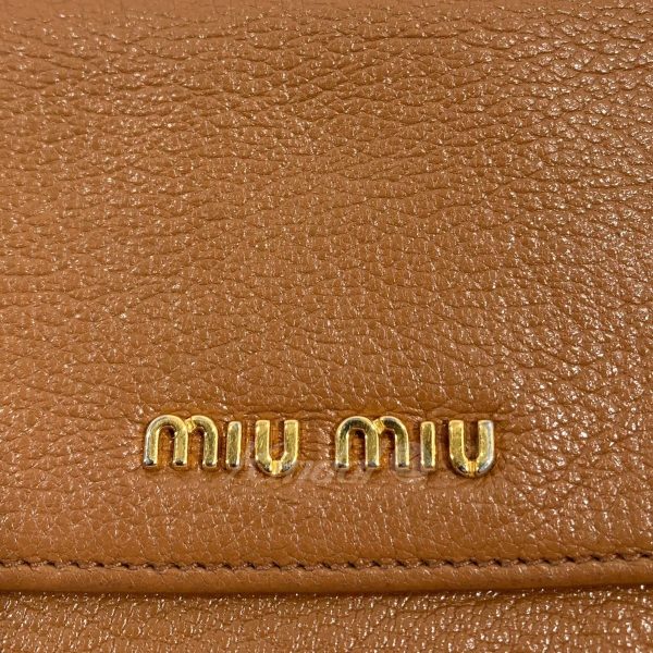 8079000372662 7 miu miu long wallet camel