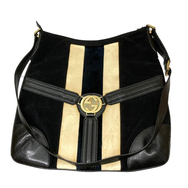 8080000372637 1 GUCCI Interlocking G Shoulder Bag Black