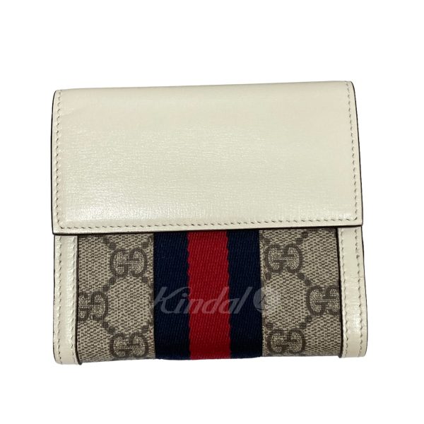 8080000379858 5 GUCCIGG Supreme Wallet Jackie 1961 Beige