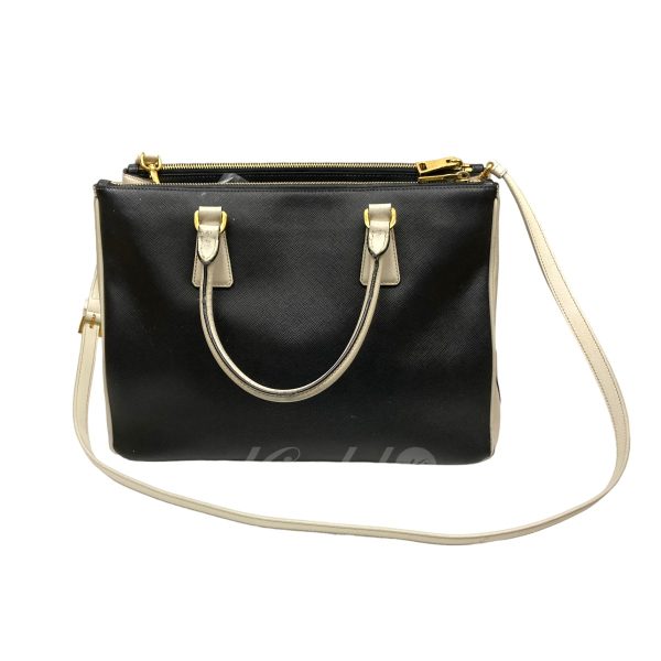 8080000380885 4 PRADA Galeri saffiano 2WAY bag Black