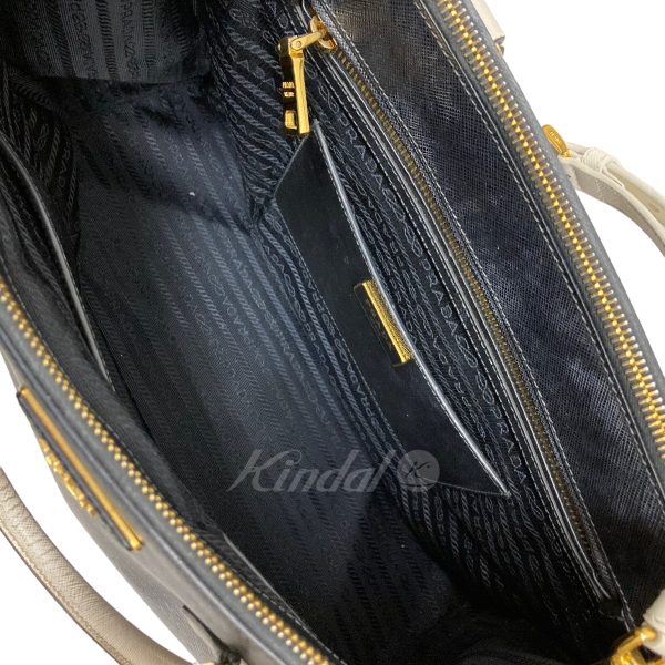 8080000380885 9 PRADA Galeri saffiano 2WAY bag Black