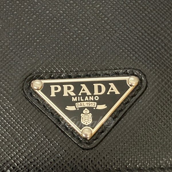 8080000390228 9 PRADA Saffiano Shoulder Pouch 2ZH068 Black