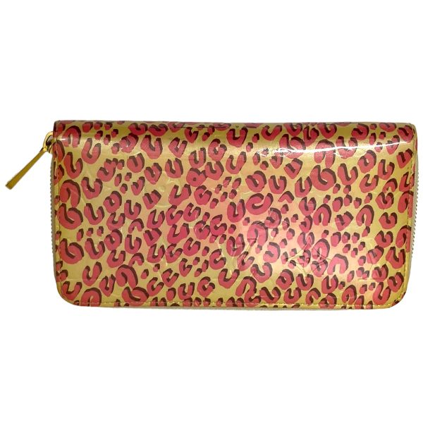 8080000398620 2 LOUIS VUITTON Animal leopard long wallet Zippy wallet Pink