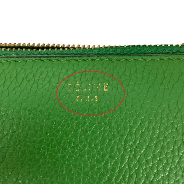 8080000425401 18 CELINE long wallet Green