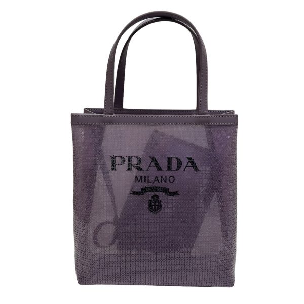 8080000425593 2 PRADA mesh handbag Purple