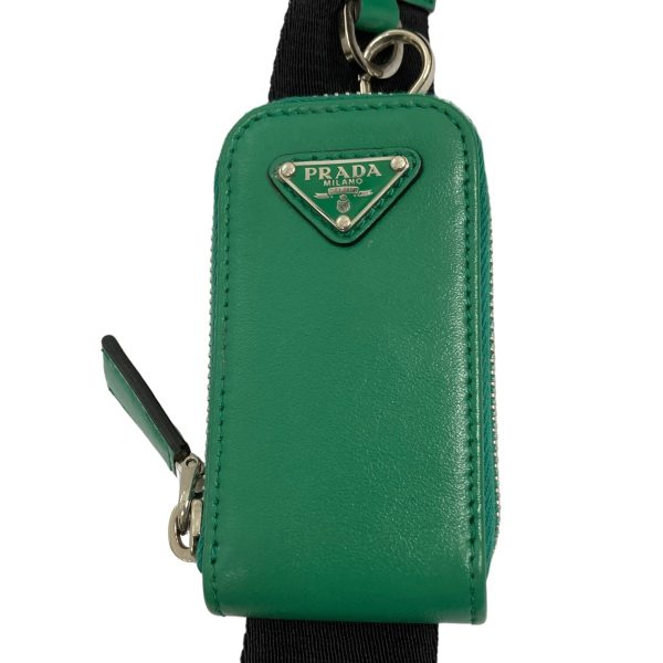 8080000428341 15 PRADA triangle shoulder bag green ONE SIZE