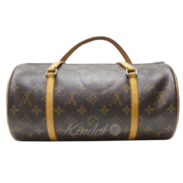 8081000052703 4 LOUIS VUITTON Monogram Papillon GM Handbag Pouch Brown