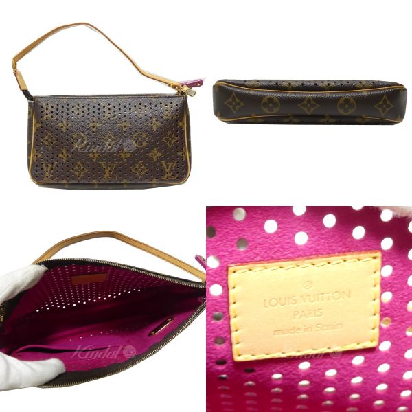 8081000056121 2 LOUIS VUITTON Monogram Pochette Accessory Brown