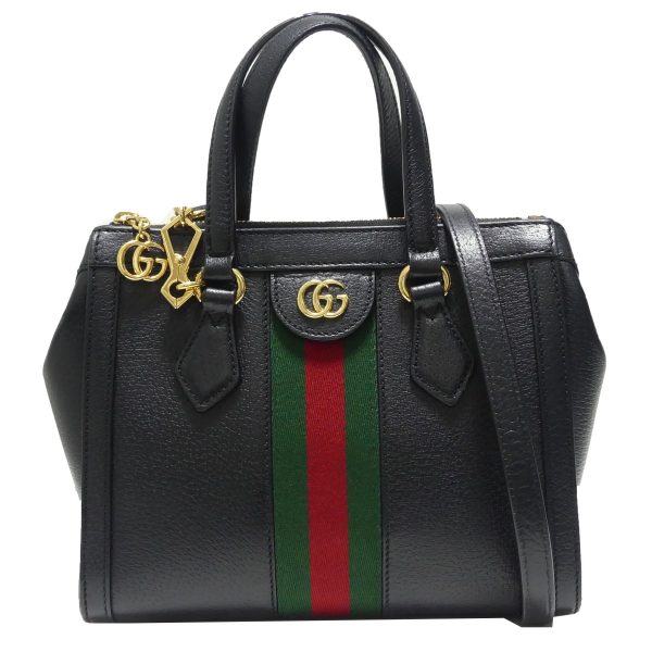 8081000065383 1 GUCCI Ophidia GG Small Tote 2WAY Shoulder Bag Black