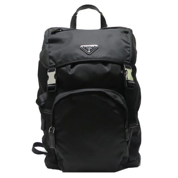 8081000071384 1 PRADA Re Nylon Saffiano backpack black