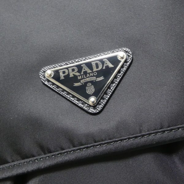 8081000071384 12 PRADA Re Nylon Saffiano backpack black