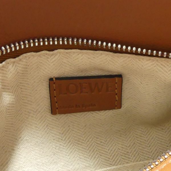 8081000074224 12 LOEWE Puzzle Bag Small Calfskin 2way Shoulder Handbag Brown