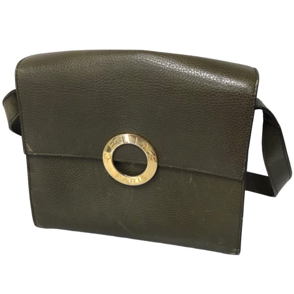 8083000078639 1 CELINE Circle Shoulder Bag Olive