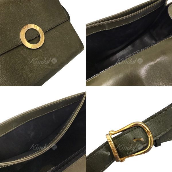 8083000078639 3 CELINE Circle Shoulder Bag Olive