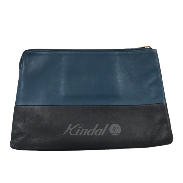 8083000085712 4 CELINE clutch pouch Blue black