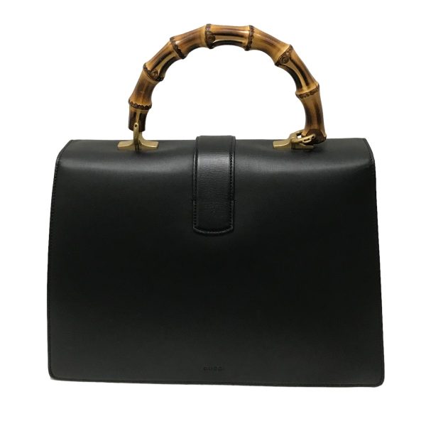 8083000110469 2 GUCCI Dionysus Bamboo Top Handle Bag Black