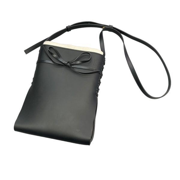 8086000029755 1 LOEWE IKEBANA Shoulder Bag Black Large