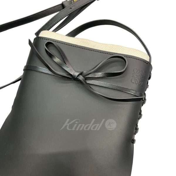 8086000029755 8 LOEWE IKEBANA Shoulder Bag Black Large