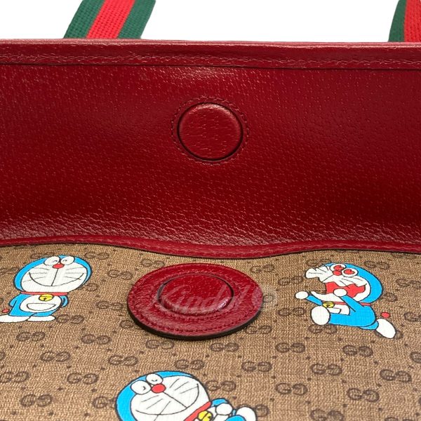 8086000065685 11 GUCCI Doraemon Mini GG Supreme Beige Bordeaux