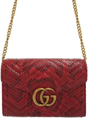 8200082760010 Gucci Gg Crystal Shoulder Bag Navy Red