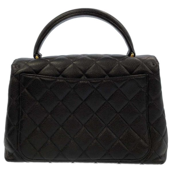 8863348 03 Chanel Handbag Matelasse Caviar Skin Top Handle Black