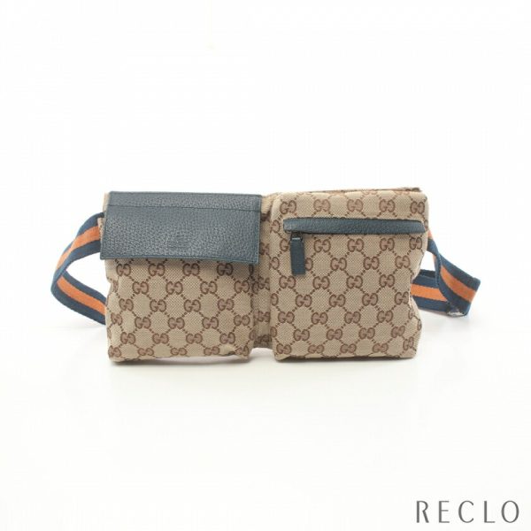 899143 GUCCI GG body bag waist bag beige Blue orange brown