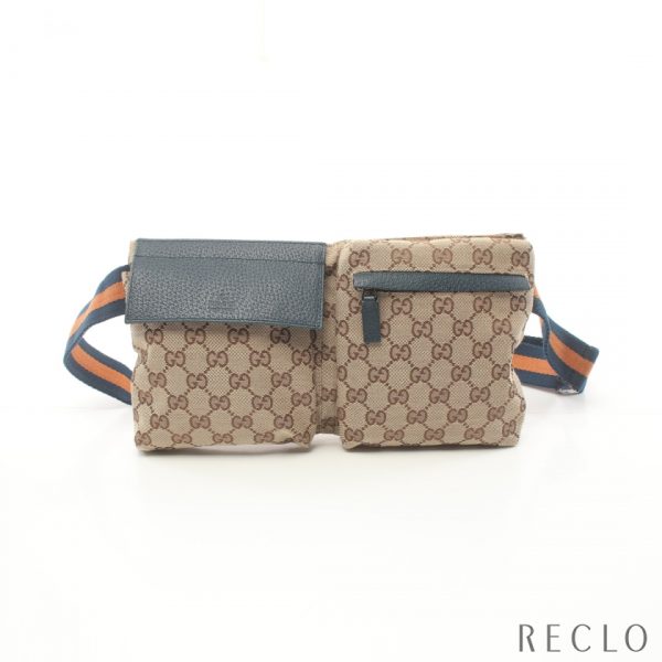 899143 GUCCI GG body bag waist bag beige Blue orange brown