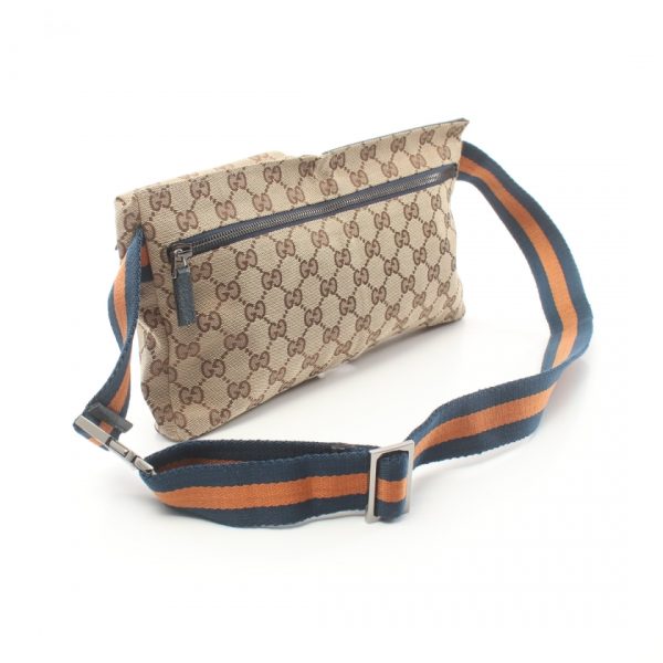 899143 1 GUCCI GG body bag waist bag beige Blue orange brown