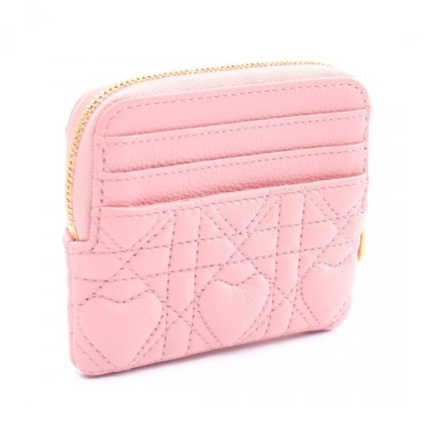 899956 1 Christian Dior CARO LAVENDER Card Case Coin Case Pink