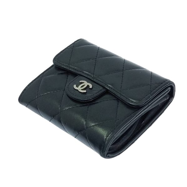 8cca0735l 6 CHANEL Wallet CocoMark Lambskin Coin Case Coin Black