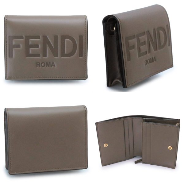 8m0420 2 Fendi BifMini Wallet Fendi Roma Leather