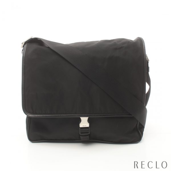 900146 PRADA VIAGGIO shoulder bag nylon saffiano black