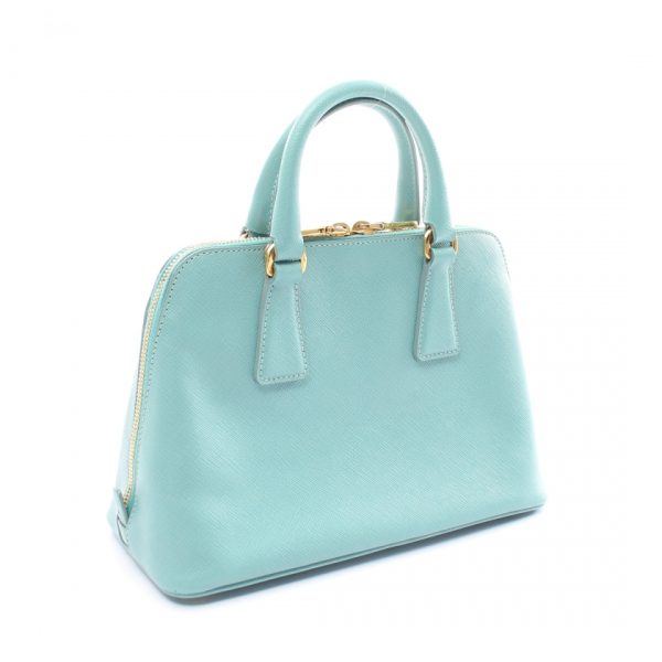 900425 1 PRADA SAFFIANO handbag turquoise blue 2WAY