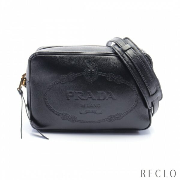 900491 PRADA GLACECALF shoulder bag black