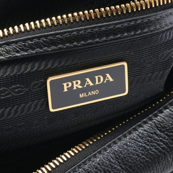 900491 3 PRADA GLACECALF shoulder bag black