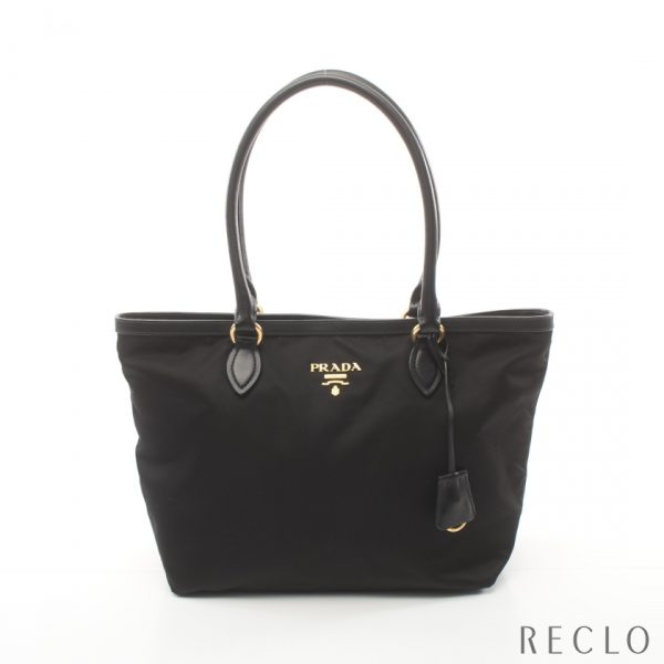 900768 PRADA TESSUTO SOFT shoulder tote bag nylon black