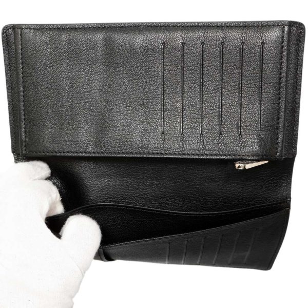 9106963 05 LOUIS VUITTON Long Portefeuille Blazer Crocodile Wallet Black