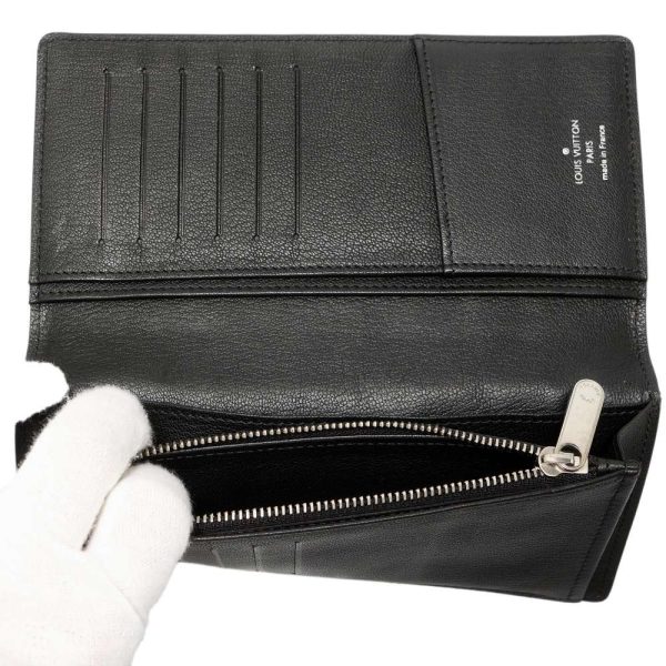 9106963 06 LOUIS VUITTON Long Portefeuille Blazer Crocodile Wallet Black