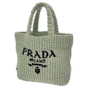 9164093 01 Prada Mini Canapa Fabric 2way Handbag