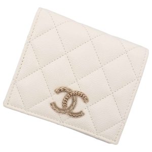 9165632 01 CHANEL wallet long wallet mark button motif rose