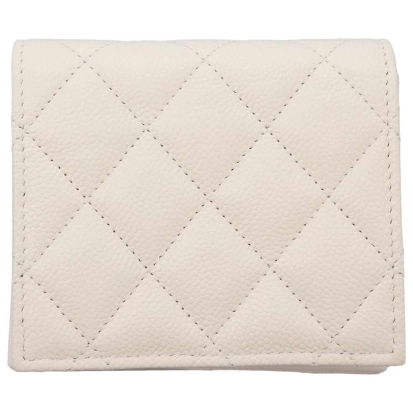 9165632 03 CHANEL Matelasse Coco Mark Caviar Skin Wallet