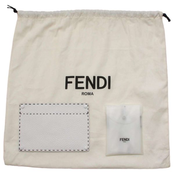 9179752 19 Fendi Peekaboo Ic You Selleria Handbag 2way Shoulder Bag White Black