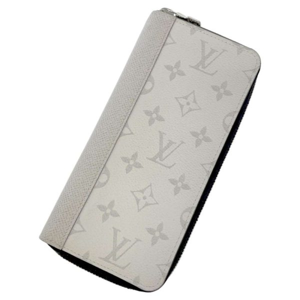 9179943 01 Louis Vuitton Long Taiga Eclipse Zippy Wallet White