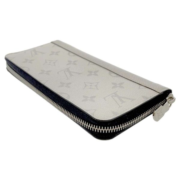 9179943 02 Louis Vuitton Long Taiga Eclipse Zippy Wallet White