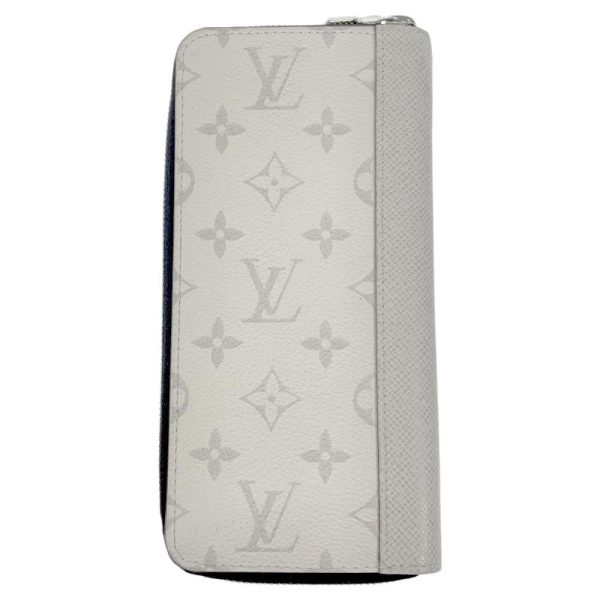 9179943 03 Louis Vuitton Long Taiga Eclipse Zippy Wallet White